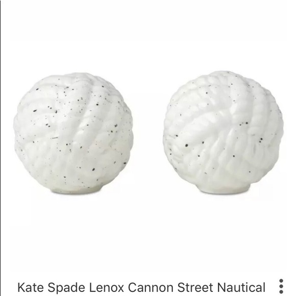 Kate Spade Cannon Street Nautical Knot Salt Pepper - Picture 2 of 6